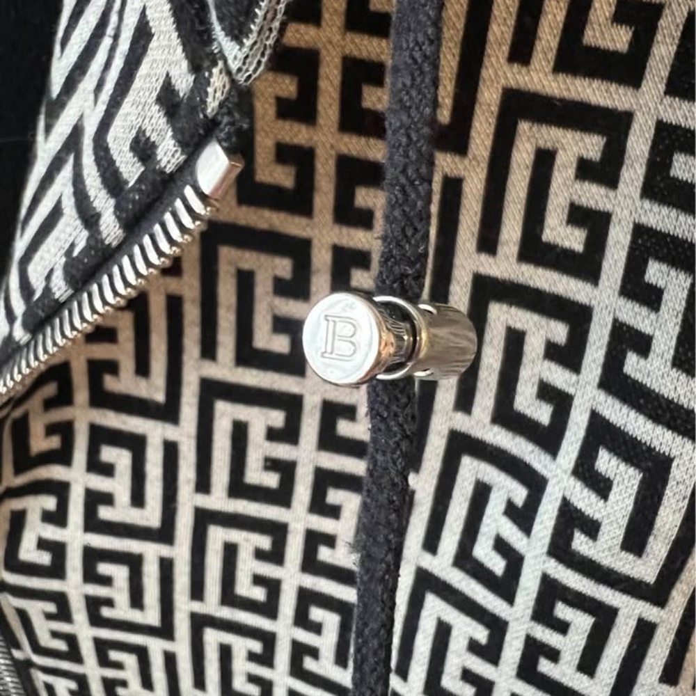 Balmain Embroidered Monogram Hoddie - Picture 3 of 6